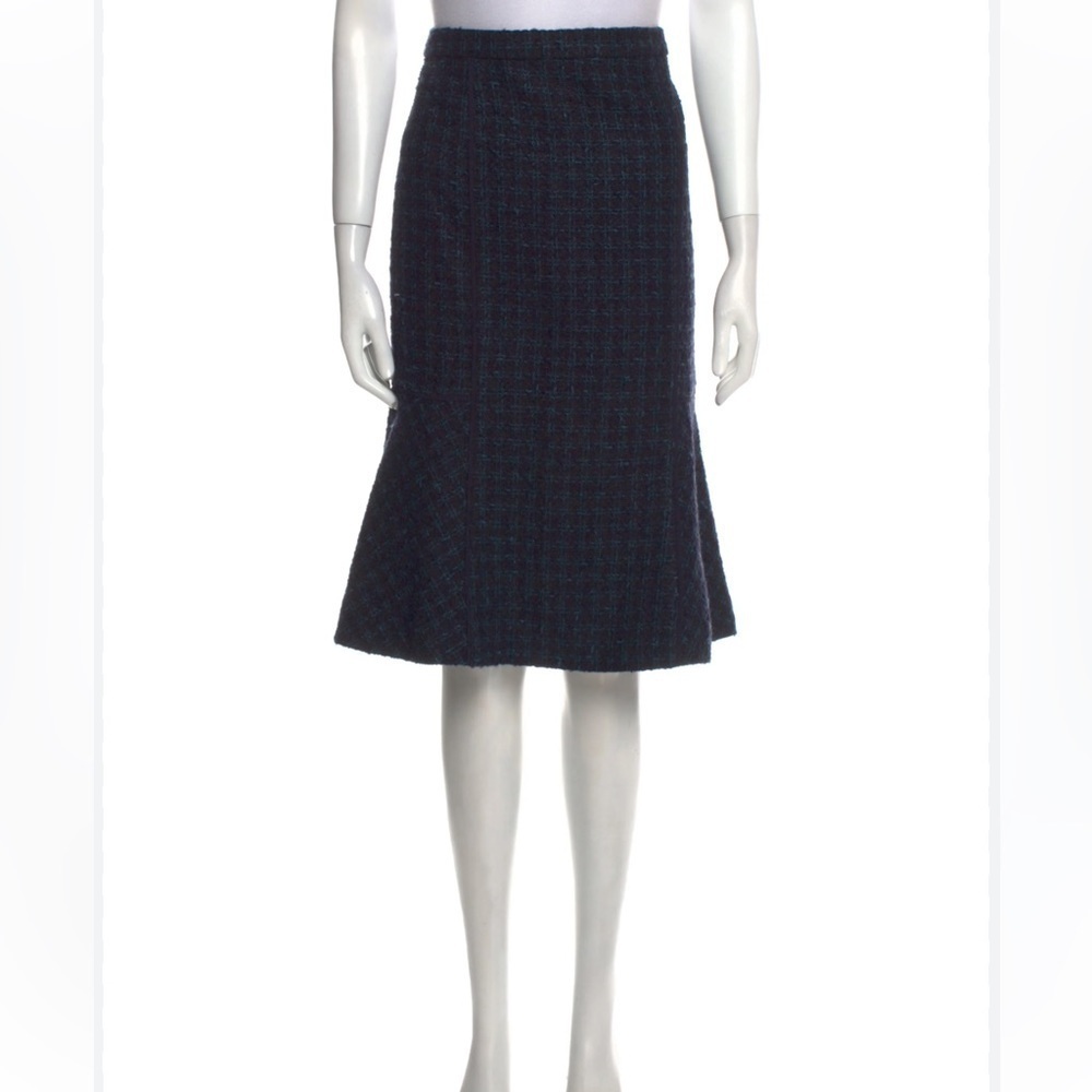Tory Burch Tweed Pattern Knee Length Skirt Size 0
